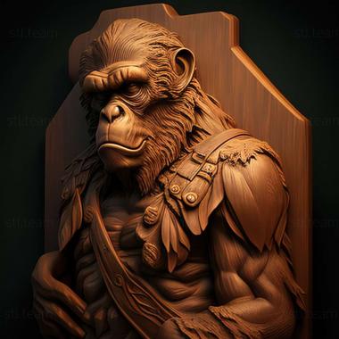 3D model ape (STL)